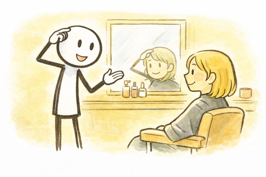 美容室 英語 ジェスチャー