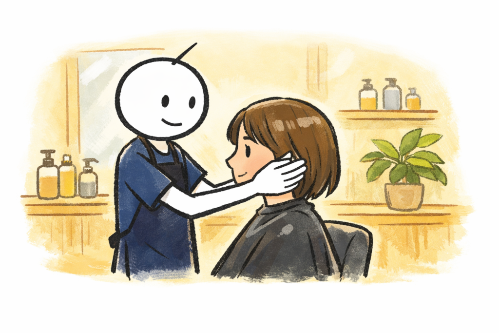 美容師 カット 英語